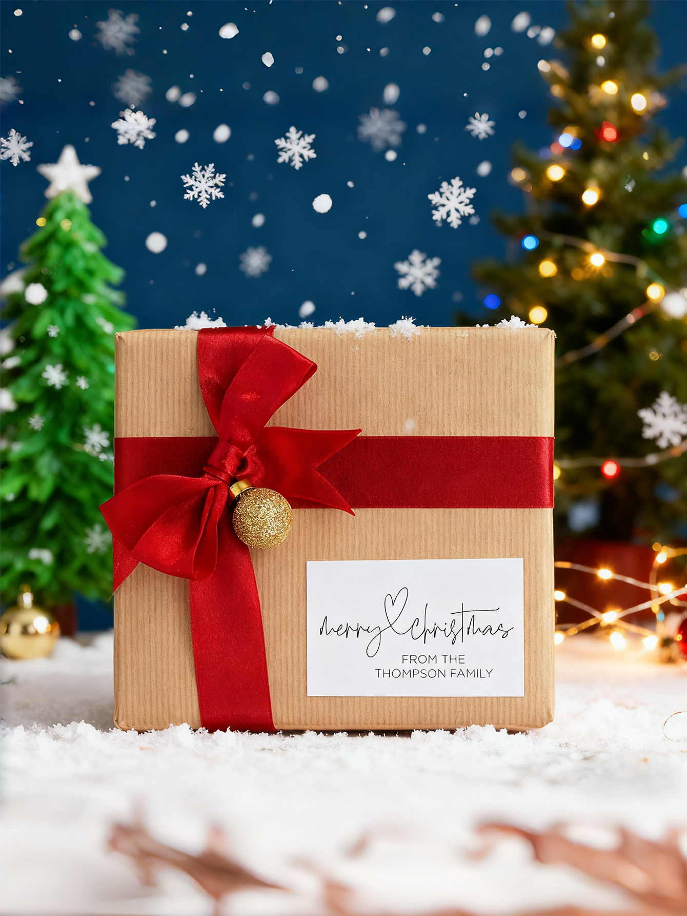 Custom Christmas Gift Sealing Stickers